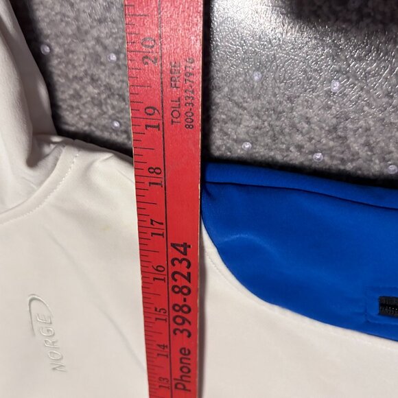 Rokk Women's Norwegian Jacket Soft Shell White Flag Lightweight Coat Large - Picture 6 of 7